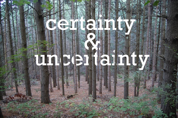 Pondering Certainty &amp; Uncertainty Breast Cancer Authority Blog